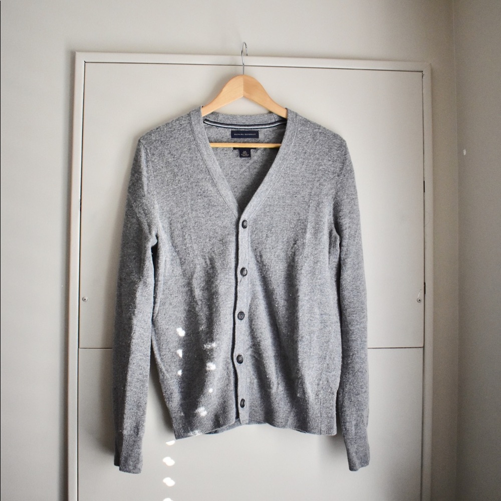 Banana Republic men’s merino wool cardigan
